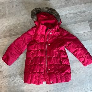 Reddish/ hot pink Eddie Bauer winter coat size 3/4